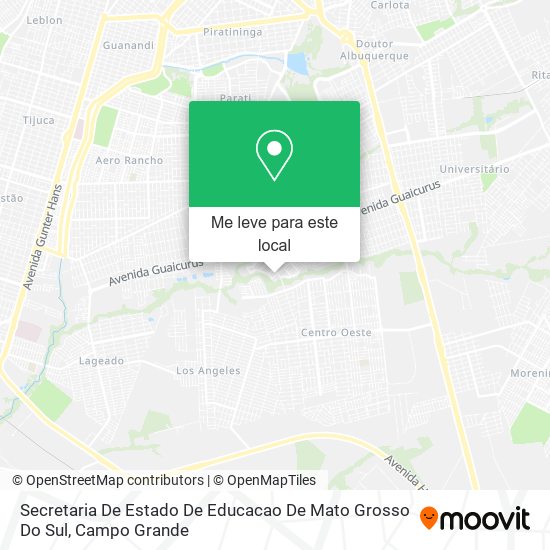 Secretaria De Estado De Educacao De Mato Grosso Do Sul mapa