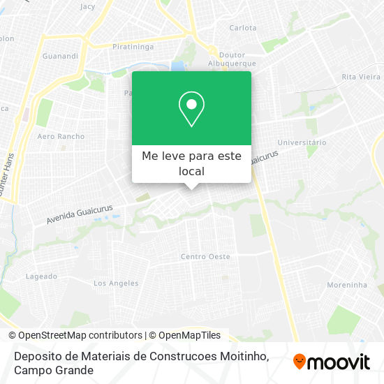 Deposito de Materiais de Construcoes Moitinho mapa