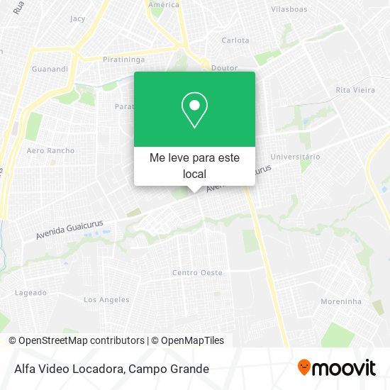 Alfa Video Locadora mapa