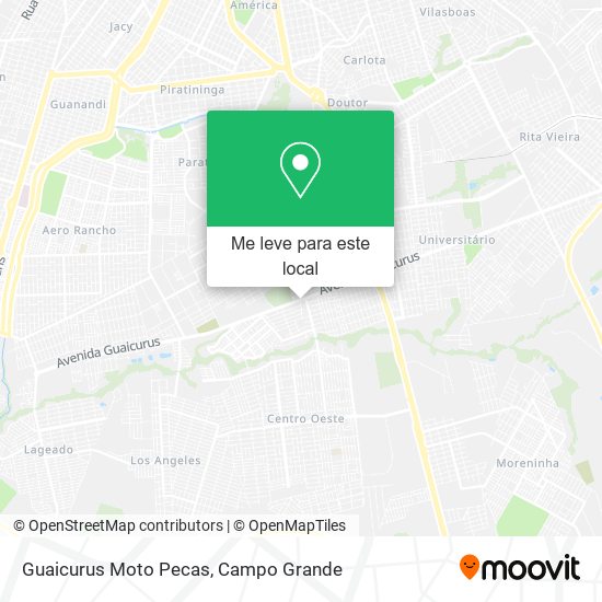Guaicurus Moto Pecas mapa