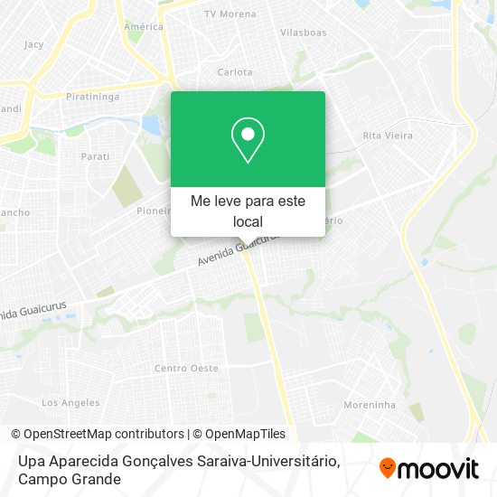 Upa Aparecida Gonçalves Saraiva-Universitário mapa