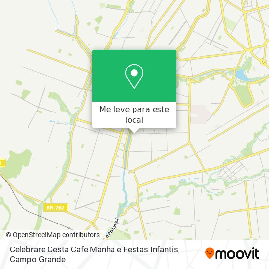 Celebrare Cesta Cafe Manha e Festas Infantis mapa