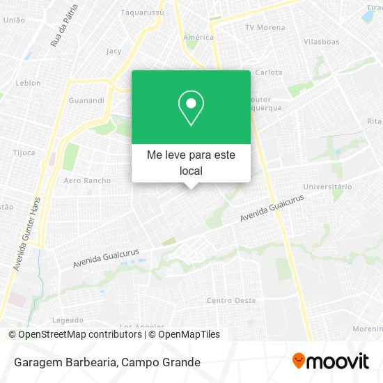 Garagem Barbearia mapa