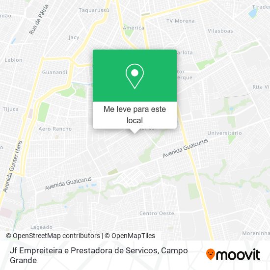 Jf Empreiteira e Prestadora de Servicos mapa