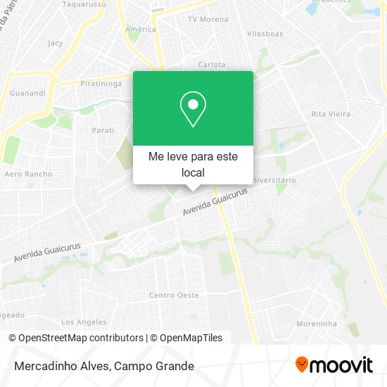 Mercadinho Alves mapa