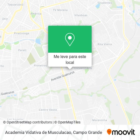 Academia Vidativa de Musculacao mapa