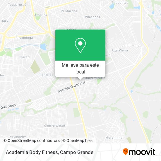 Academia Body Fitness mapa