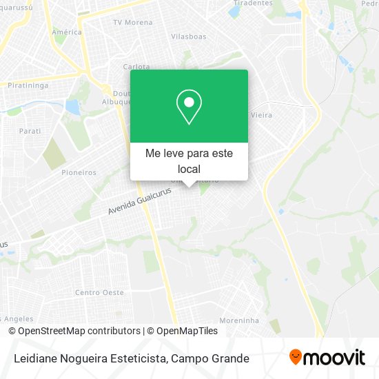 Leidiane Nogueira Esteticista mapa