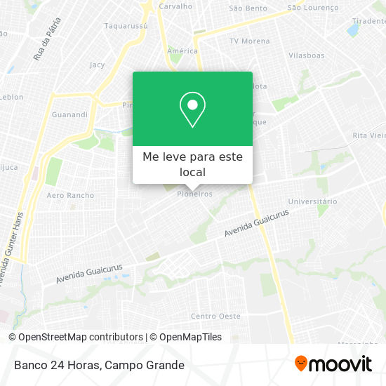 Banco 24 Horas mapa