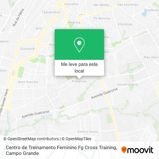 Centro de Treinamento Feminino Fg Cross Training mapa