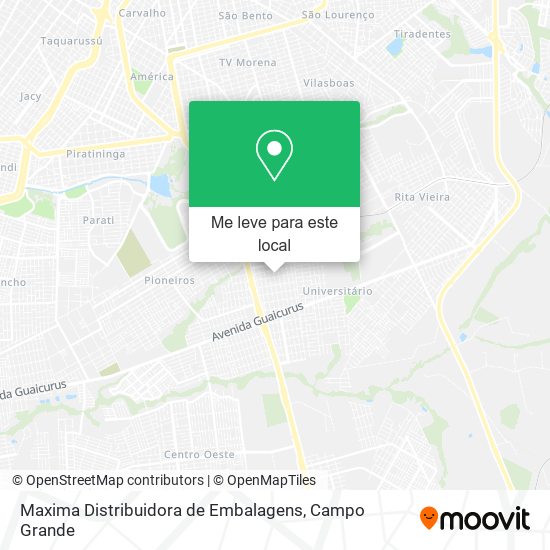 Maxima Distribuidora de Embalagens mapa