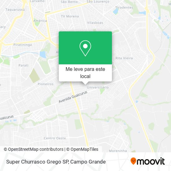 Super Churrasco Grego SP mapa