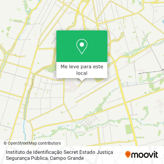 Instituto de Identificação Secret Estado Justiça Segurança Pública mapa