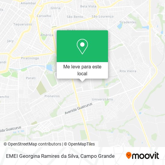 EMEI Georgina Ramires da Silva mapa
