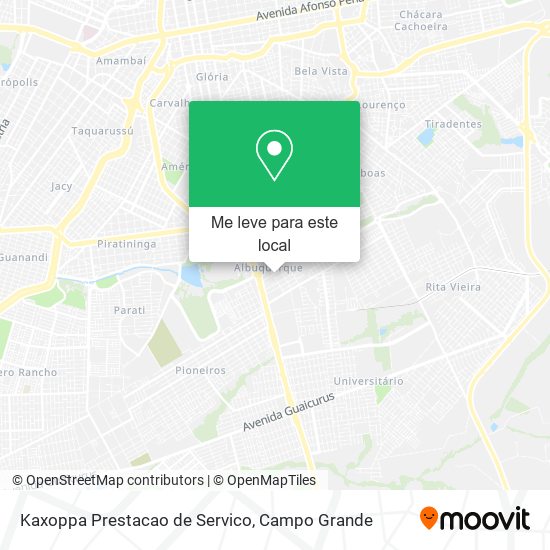 Kaxoppa Prestacao de Servico mapa