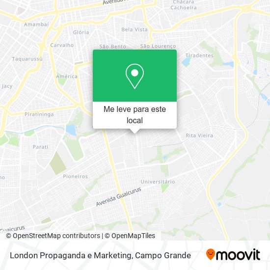 London Propaganda e Marketing mapa