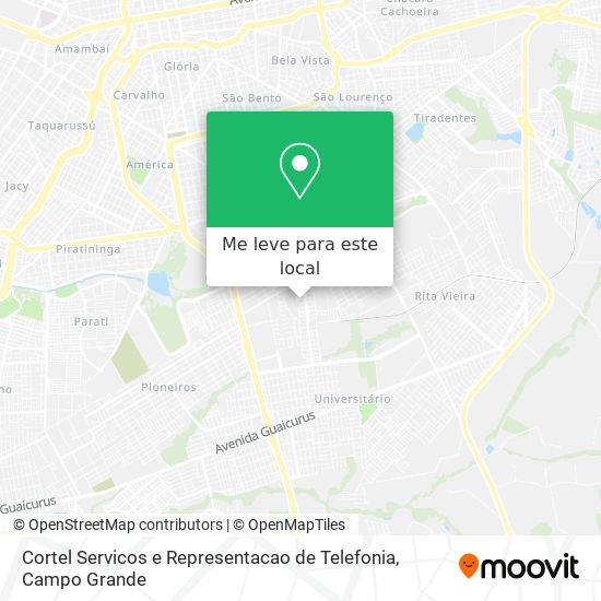 Cortel Servicos e Representacao de Telefonia mapa