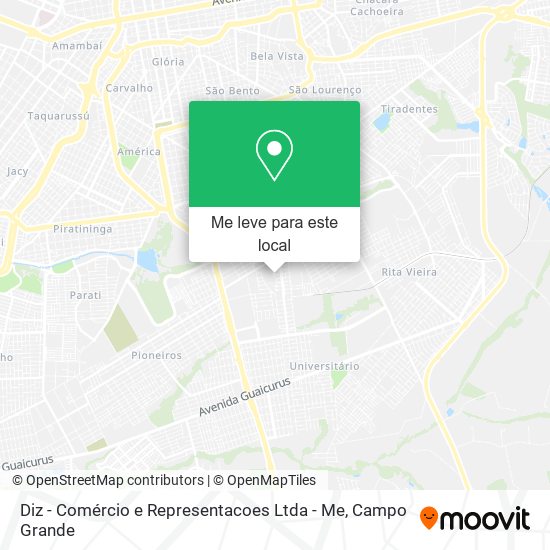 Diz - Comércio e Representacoes Ltda - Me mapa