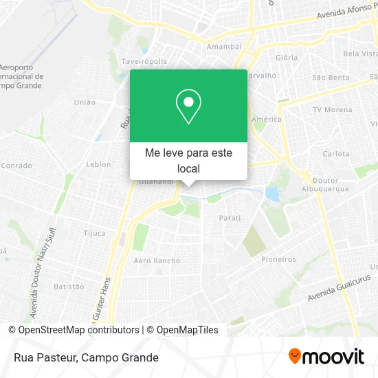 Rua Pasteur mapa