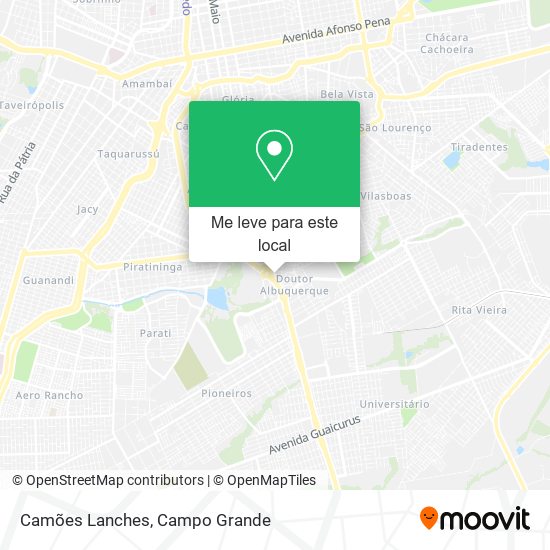 Camões Lanches mapa