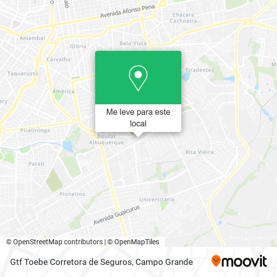 Gtf Toebe Corretora de Seguros mapa