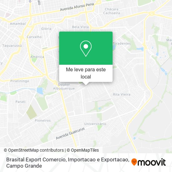 Brasital Export Comercio, Importacao e Exportacao mapa