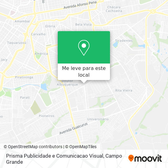 Prisma Publicidade e Comunicacao Visual mapa