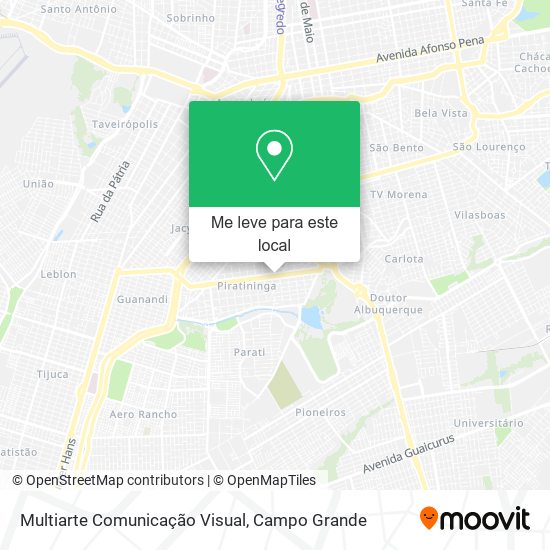Multiarte Comunicação Visual mapa