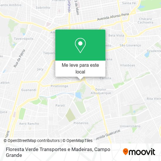 Floresta Verde Transportes e Madeiras mapa