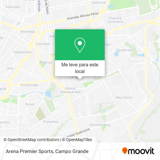 Arena Premier Sports mapa