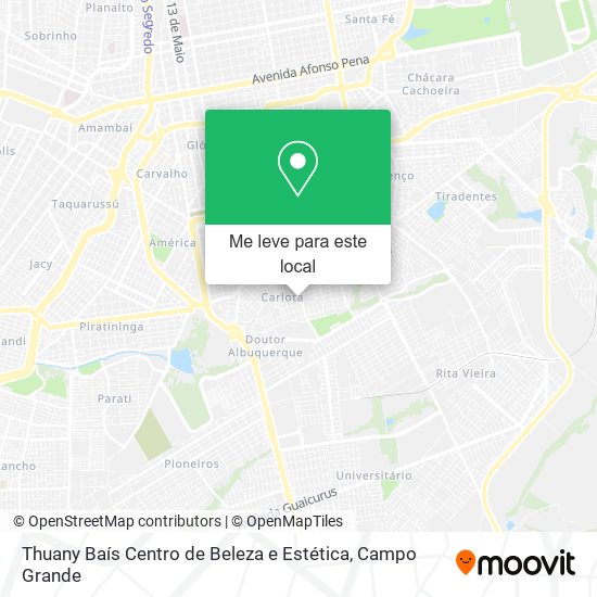 Thuany Baís Centro de Beleza e Estética mapa