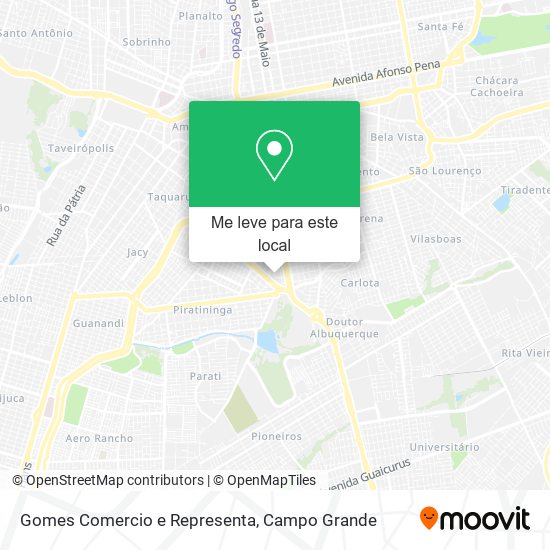 Gomes Comercio e Representa mapa