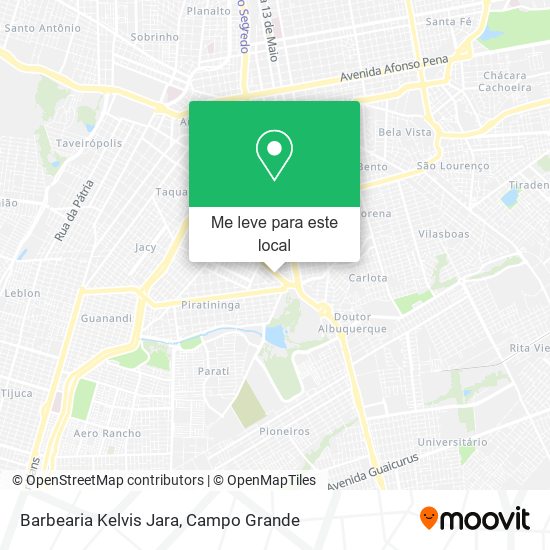 Barbearia Kelvis Jara mapa