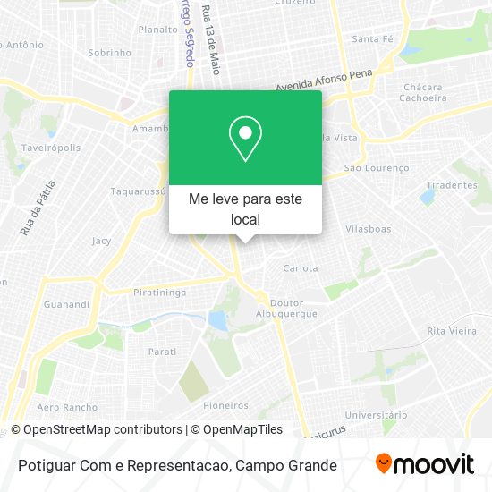 Potiguar Com e Representacao mapa