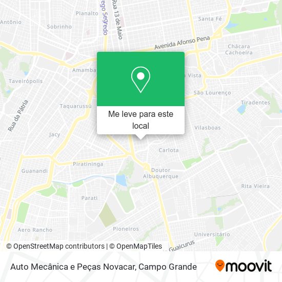 Auto Mecânica e Peças Novacar mapa