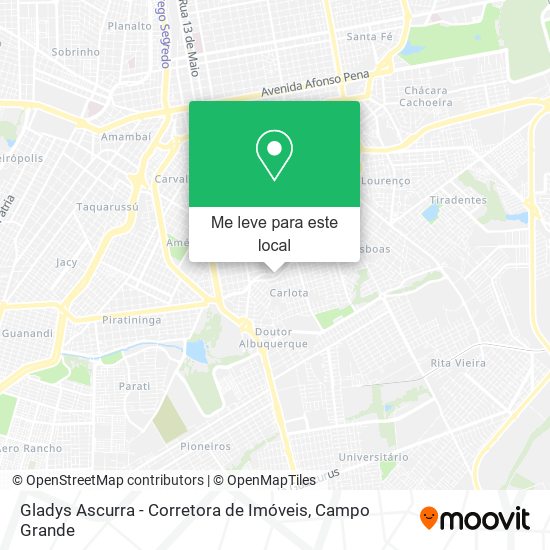 Gladys Ascurra - Corretora de Imóveis mapa