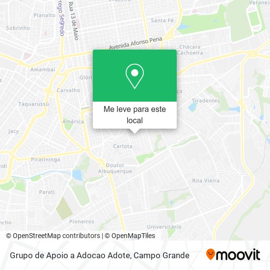 Grupo de Apoio a Adocao Adote mapa