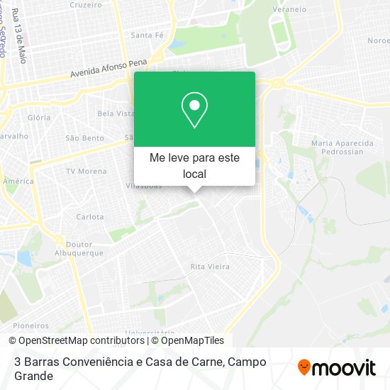 3 Barras Conveniência e Casa de Carne mapa