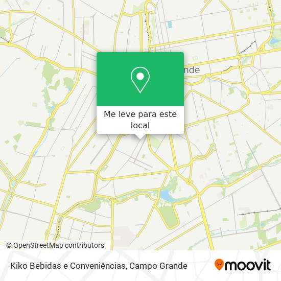 Kiko Bebidas e Conveniências mapa