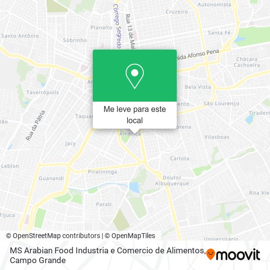 MS Arabian Food Industria e Comercio de Alimentos mapa