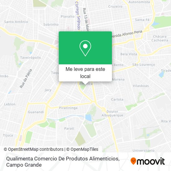 Qualimenta Comercio De Produtos Alimenticios mapa