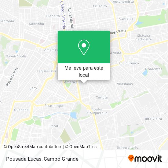 Pousada Lucas mapa