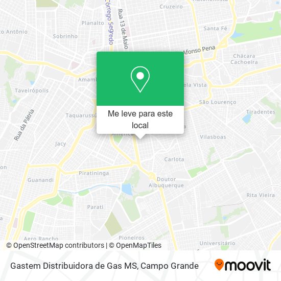 Gastem Distribuidora de Gas MS mapa