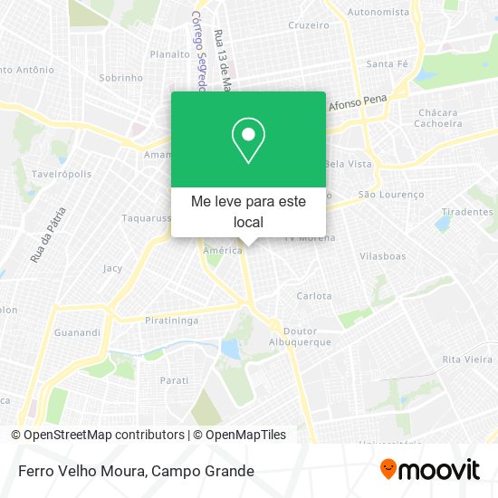 Ferro Velho Moura mapa