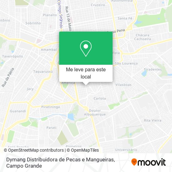 Dymang Distribuidora de Pecas e Mangueiras mapa