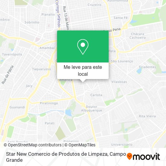 Star New Comercio de Produtos de Limpeza mapa