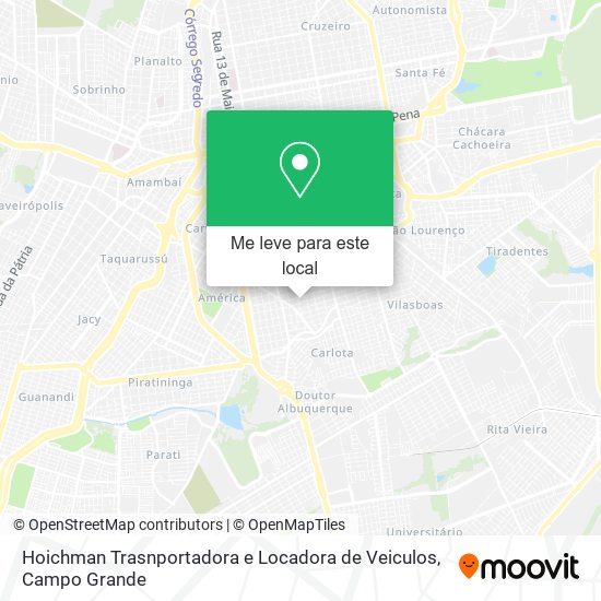 Hoichman Trasnportadora e Locadora de Veiculos mapa