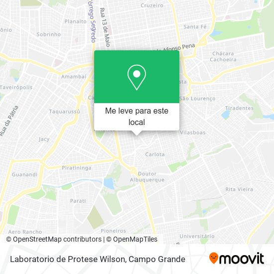 Laboratorio de Protese Wilson mapa