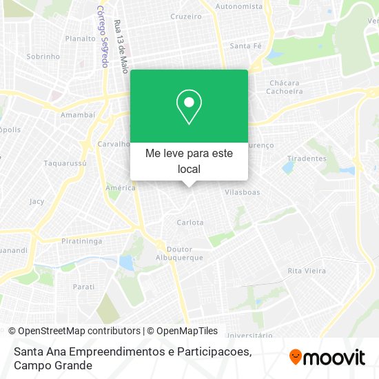 Santa Ana Empreendimentos e Participacoes mapa