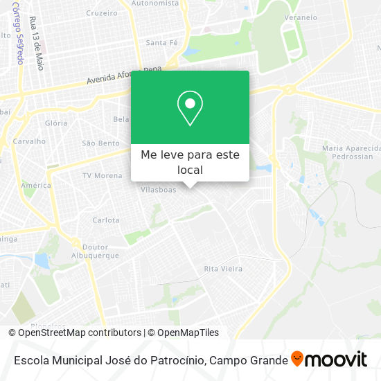 Escola Municipal José do Patrocínio mapa